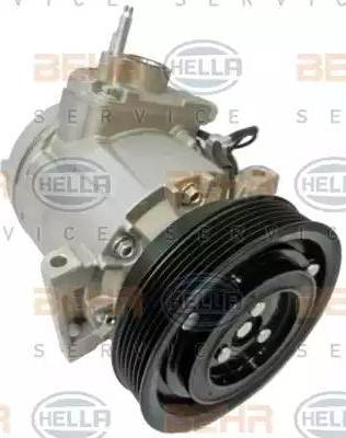 HELLA 8FK 351 322-671 - Compressor, air conditioning autospares.lv