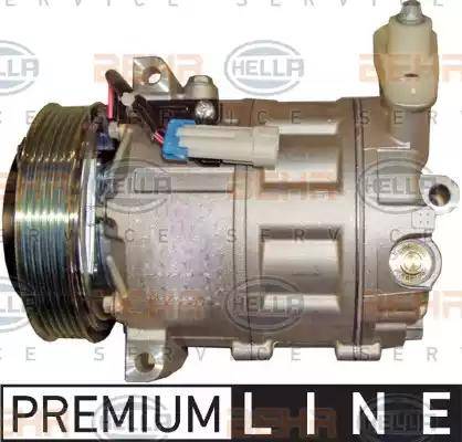 HELLA 8FK 351 322-051 - Compressor, air conditioning autospares.lv