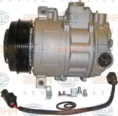 HELLA 8FK 351 322-891 - Compressor, air conditioning autospares.lv