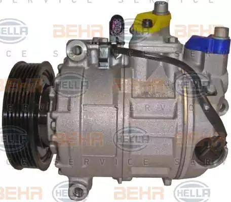 HELLA 8FK 351 322-811 - Compressor, air conditioning autospares.lv