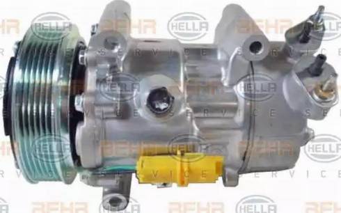 HELLA 8FK 351 322-791 - Compressor, air conditioning autospares.lv