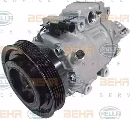 HELLA 8FK 351 273-491 - Compressor, air conditioning autospares.lv