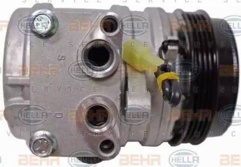 HELLA 8FK 351 273-401 - Compressor, air conditioning autospares.lv