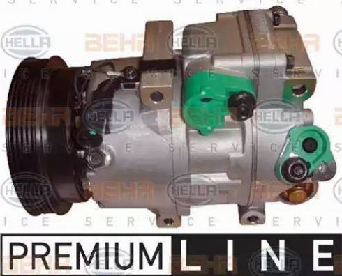 HELLA 8FK 351 273-051 - Compressor, air conditioning autospares.lv