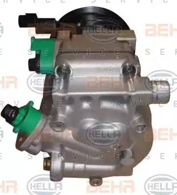 HELLA 8FK 351 273-051 - Compressor, air conditioning autospares.lv