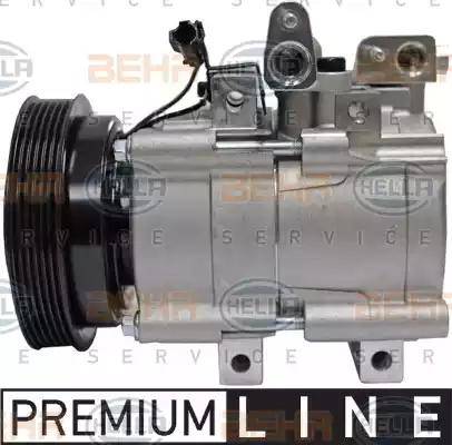 HELLA 8FK 351 273-141 - Compressor, air conditioning autospares.lv