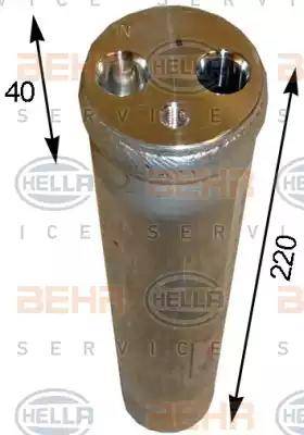 HELLA 8FT 351 193-151 - Dryer, air conditioning autospares.lv