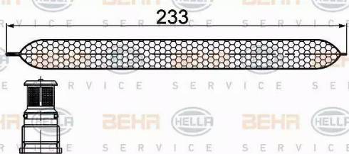 HELLA 8FT 351 200-251 - Dryer, air conditioning autospares.lv