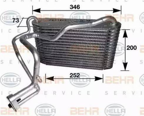 HELLA 8FV 351 210-191 - Evaporator, air conditioning autospares.lv