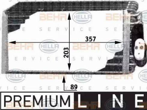 HELLA 8FV 351 210-711 - Evaporator, air conditioning autospares.lv