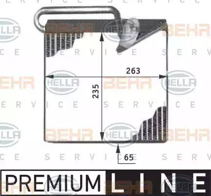 HELLA 8FV 351 211-241 - Evaporator, air conditioning autospares.lv