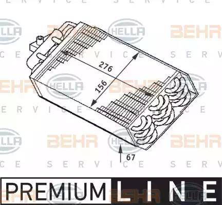 HELLA 8FV 351 211-721 - Evaporator, air conditioning autospares.lv