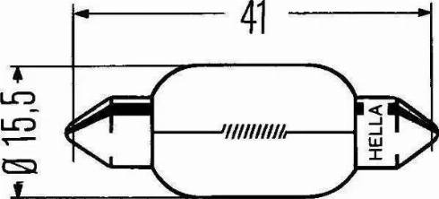 HELLA 8GM 002 091-141 - Bulb, reverse light autospares.lv