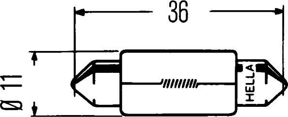 HELLA 8GM 002 092-137 - Bulb autospares.lv