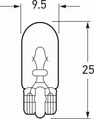 HELLA 8GP 003 594-124 - Bulb, position / outline lamp autospares.lv