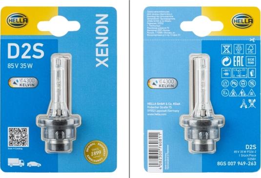 HELLA 8GS 007 949-263 - Bulb, spotlight autospares.lv