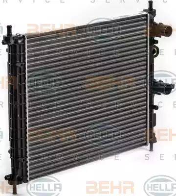 HELLA 8MK 376 900-094 - Radiator, engine cooling autospares.lv