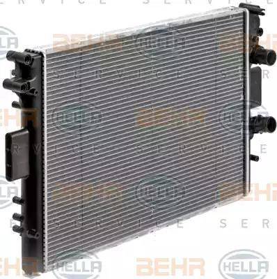 HELLA 8MK 376 900-231 - Radiator, engine cooling autospares.lv