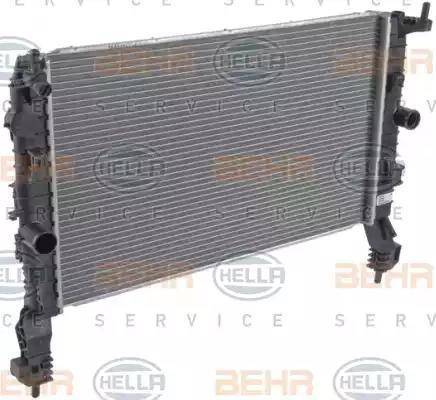 HELLA 8MK 376 910-284 - Radiator, engine cooling autospares.lv