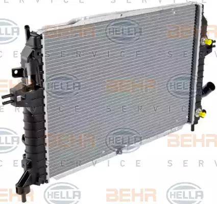 HELLA 8MK 376 790-031 - Radiator, engine cooling autospares.lv