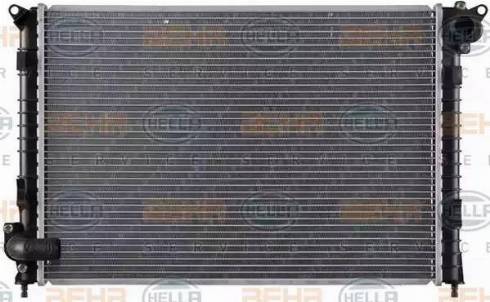 HELLA 8MK 376 749-501 - Radiator, engine cooling autospares.lv