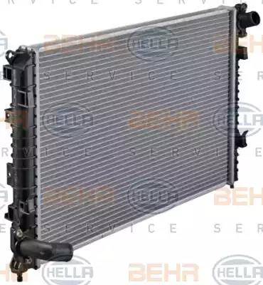 HELLA 8MK 376 749-521 - Radiator, engine cooling autospares.lv