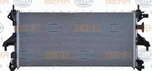 HELLA 8MK 376 745-104 - Radiator, engine cooling autospares.lv