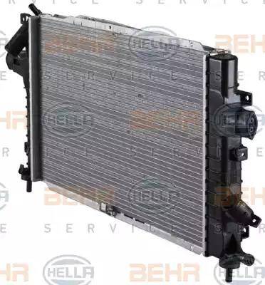 HELLA 8MK 376 745-791 - Radiator, engine cooling autospares.lv