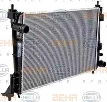 HELLA 8MK 376 754-451 - Radiator, engine cooling autospares.lv