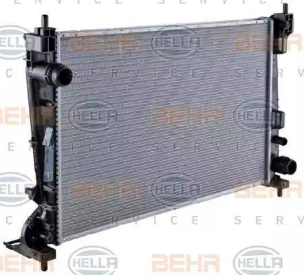 HELLA 8MK 376 754-464 - Radiator, engine cooling autospares.lv