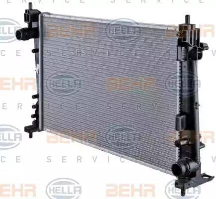 HELLA 8MK 376 754-461 - Radiator, engine cooling autospares.lv