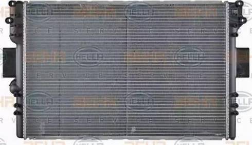 HELLA 8MK 376 754-401 - Radiator, engine cooling autospares.lv