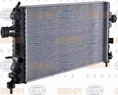 HELLA 8MK 376 754-081 - Radiator, engine cooling autospares.lv