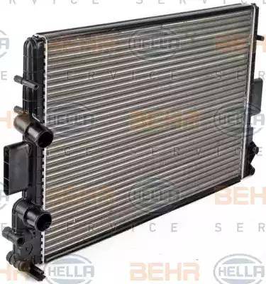 HELLA 8MK 376 754-391 - Radiator, engine cooling autospares.lv