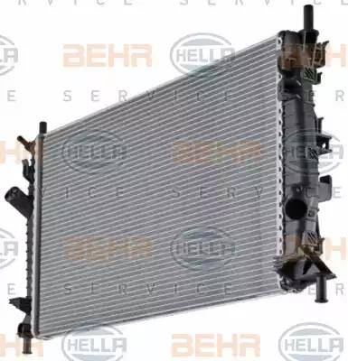 HELLA 8MK 376 764-261 - Radiator, engine cooling autospares.lv