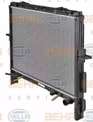 HELLA 8MK 376 763-611 - Radiator, engine cooling autospares.lv