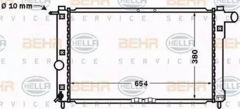 HELLA 8MK 376 767-211 - Radiator, engine cooling autospares.lv