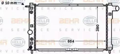 HELLA 8MK 376 767-221 - Radiator, engine cooling autospares.lv