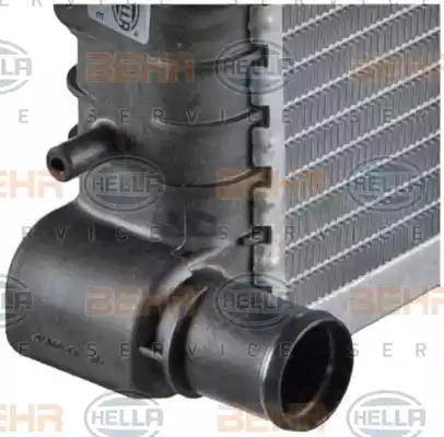 HELLA 8MK 376 706-511 - Radiator, engine cooling autospares.lv