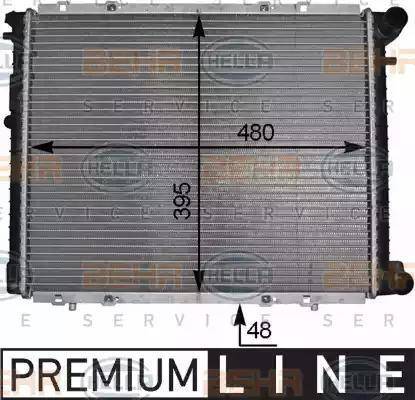 HELLA 8MK 376 706-511 - Radiator, engine cooling autospares.lv