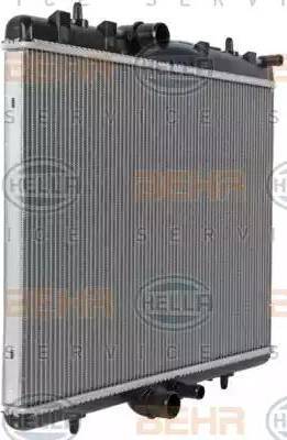 HELLA 8MK 376 700-531 - Radiator, engine cooling autospares.lv