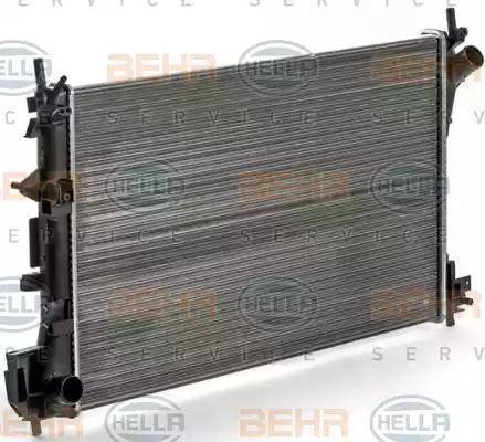 HELLA 8MK 376 700-661 - Radiator, engine cooling autospares.lv