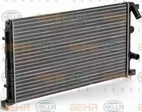 HELLA 8MK 376 700-314 - Radiator, engine cooling autospares.lv