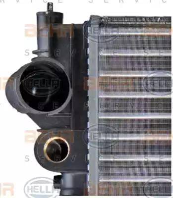 HELLA 8MK 376 708-681 - Radiator, engine cooling autospares.lv