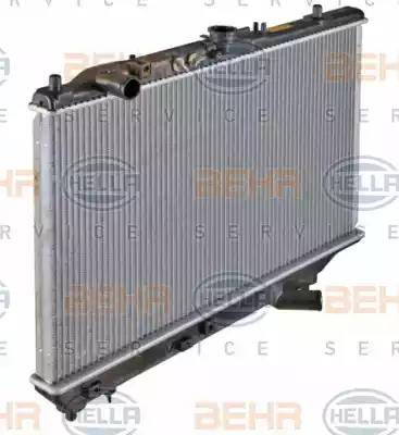 HELLA 8MK 376 707-411 - Radiator, engine cooling autospares.lv