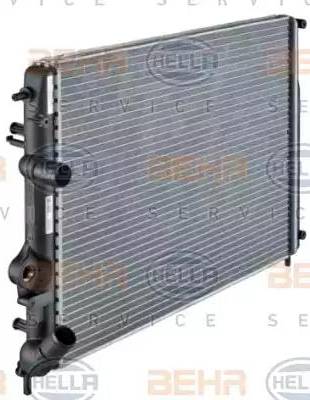 HELLA 8MK 376 719-661 - Radiator, engine cooling autospares.lv