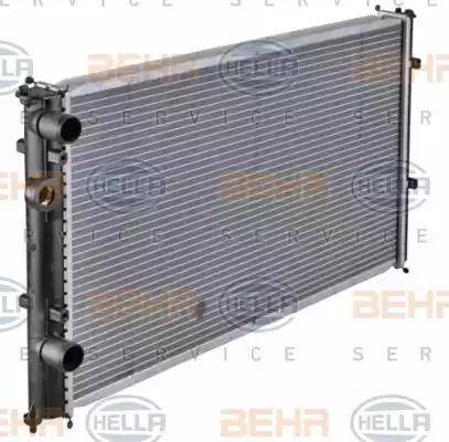 HELLA 8MK 376 714-441 - Radiator, engine cooling autospares.lv