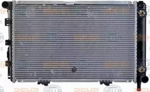 HELLA 8MK 376 714-011 - Radiator, engine cooling autospares.lv