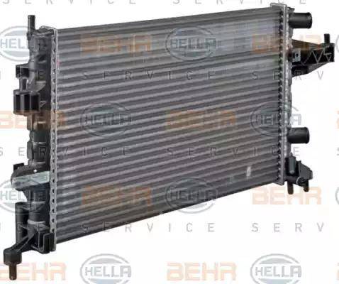 HELLA 8MK 376 714-341 - Radiator, engine cooling autospares.lv