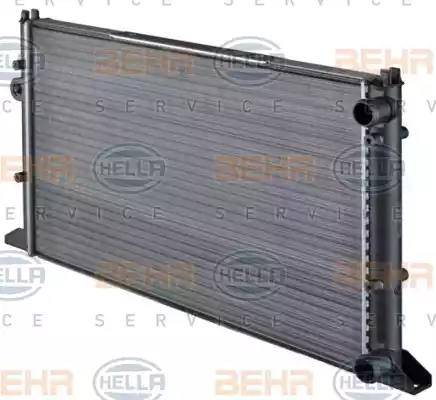 HELLA 8MK 376 715-021 - Radiator, engine cooling autospares.lv